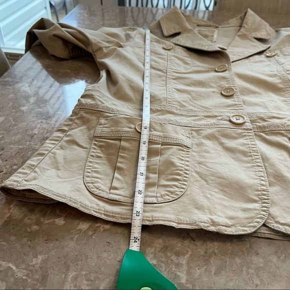 Lady Hathaway cream color long sleeve button up blazer jacket size small - Picture 5 of 11